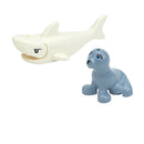 MOC City Animal Zoo Fram Accessories Building Block Figures Goat Sheep Eagle Owl Panda Parrot Seagull Penguin Bricks Toy Gift