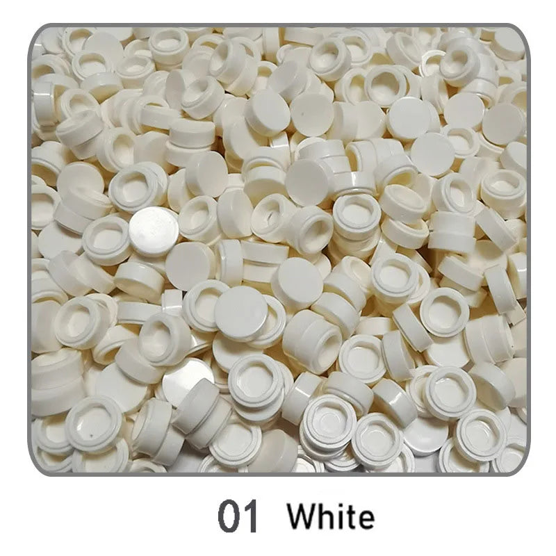 1000pcs DIY Pixel Art Bricks1x1 Round Tile Building Blocks Compatible with 98138 Anime Figure Assemble Toys Gift for Children