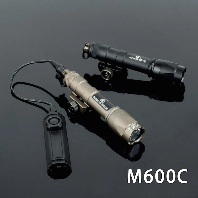 Tactical Scout Light SureFire M600 M600B M600C Dual Pressure Switch Airsoft AR15 Rifle Hunting Weapon Flashlight LED SF Gun Lamp