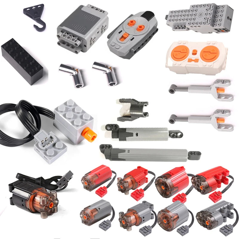 Micro-Motor Bricks Toys 61927 92693 Push Rod  Train Monster Servo Compatible With LEGO Parts Universal Joint PF Building Blocks