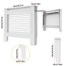 Wood Radiator Cover Modern Tall Radiator Shelf Large Heater Covers Horizontal Slats