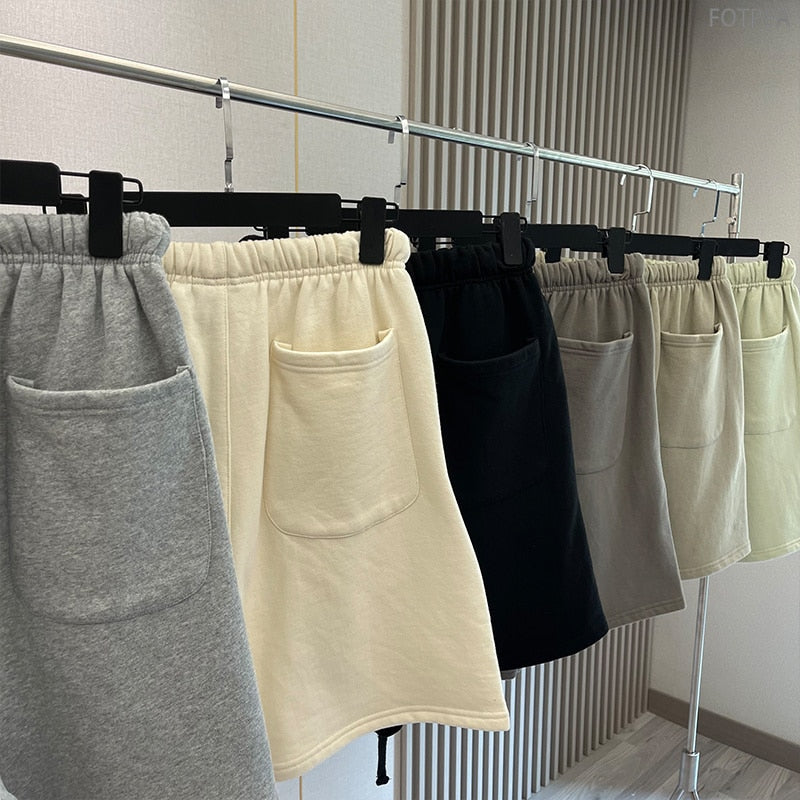 FW21 New Men's Essentials Summer Shorts Reflective Letter Streetwear Hip Hop Quick-Drying And Breathable Cotton Sports Shorts