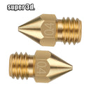 5/10PCS MK8 Brass Nozzle 0.2MM 0.3MM 0.4MM 0.5MM Extruder Print Head Nozzle For 1.75MM CR10 CR10S Ender-3 3D Printer Accessories
