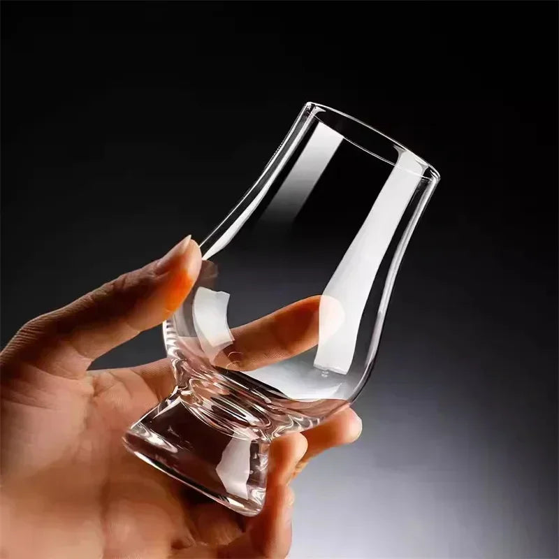 2/4/8Pcs Whiskey Cup Set 190ml Clear Crystal Glass Whiskey Cup Set Spirits Wine Glasses Scotch Drinking Tasting Glasses Bar