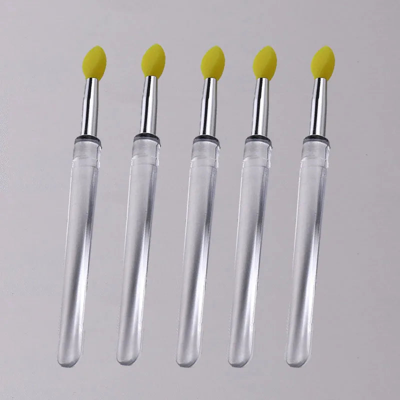 Soft Silicone Applicator Sticks Nail Powder Applying Manicure Brush Tools Washable Nail Art Silicone Pen For Uv Gel Polish