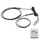 USB Interior Light Car Central Control Dashboard Atmosphere Remote Control LED Ambient Strip Lights RGB Auto Decorative Lamps