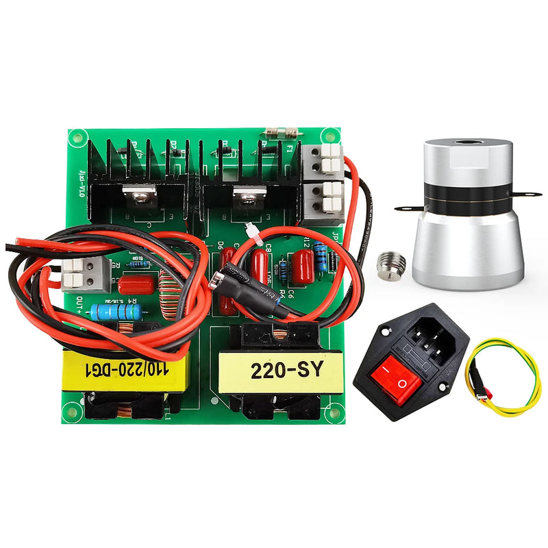 Home Made Ultrasonic Cleaner Parts Mechanical Drive Board 50/100/150W 40KHz Piezoelectric Transducer Connection Pack