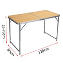 WOLTU Folding  Camping Table Lightweight Foldable Garden Picnic Table  Office Table for Balcony Market  Kitchen Outdoor Barbecue