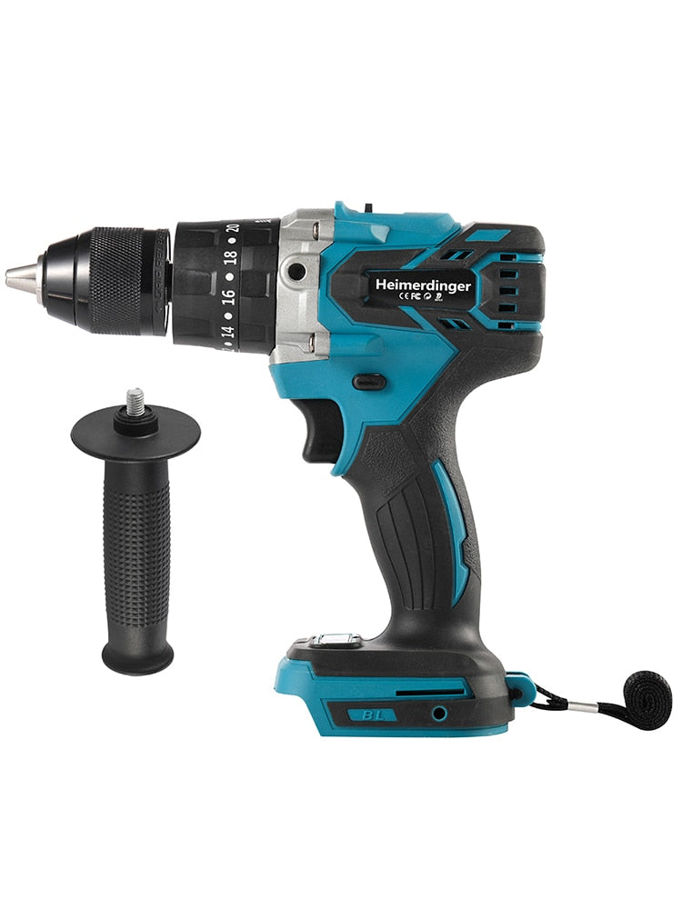 18V 13mm cordless impact drill brushless impact drill screwdriver drill body compatible 1830 1840 1850 1860