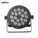 SHEHDS LED Flat Par Lighting18x12W RGBW/18x18W RGBWA+UV Aluminum Flat Par DJ Light For Disco Christmas Lights Audience