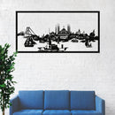 Metal Wall Art, Istanbul Skyline, Metal Wall Decor, Home Interior Decoration, Living Room Decor