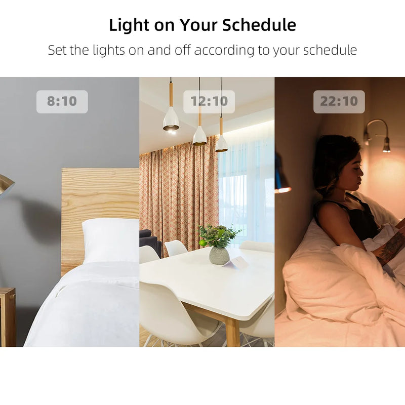 Tuya WIFI No Neutral/With Neutral Smart Switch Wall Light Switch 1/2/3/4 Gang, Voice Control with Alexa Google Home Yandex