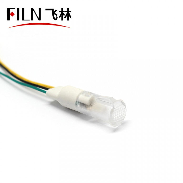 10MM 12V Luz indicadora de cisne 5G de doble color rojo y verde con cable 