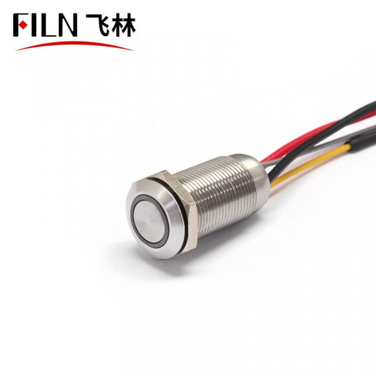 12MM Metal Push Button Switch With Wire
