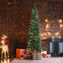 6.5ft Flocking Tied Light Christmas Tree