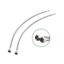 PARLOS Faucet Water Supply Lines with Fliter Screen, 9/16-24 UNEF Brass Connector , 24-Inch Length