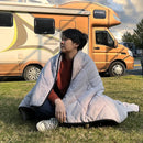 Manta calentada a batería, manta de lana de oveja, 6 horas de calefacción