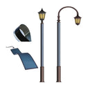 Poste de envoltura solar de linterna LED de 20W 2FSG045