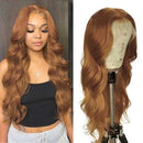 Tuneful Ginger Blonde Colored 13x4 5x5 HD Lace Front Closure Human Hair Wigs Body Wave Frontal Wigs