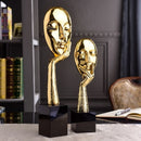 Creative abstraction mask alloy ornament