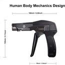 Herramienta para amarres de cables, pistola para amarres de cables Knoweasy Fastening y pistola para amarres con cremallera de corte al ras con mango de acero para amarres de cables de nailon