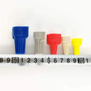 WAHSURE 50 PCS WINGED WIRE NUTS EASY TWIST-ON ELECTRICAL WIRE CONNECTORS,SPRING INSERT RIBBED CAP22-6 AWG , HOUSEHOLD PURPOSE SET