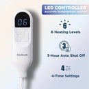 Bedsure Heated Blanket Electric Soft Ribbed Fleece Throw