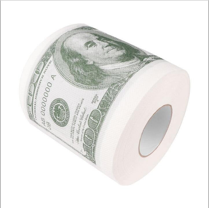 USA-VERKÄUFER $100-Dollar-Schein-Geld-Toilettenpapier-lustiges Humor-Geschenk NAGELNEU