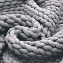 Grey Chunky Weighted Blanket