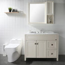 PARLOS Widespread Two Handles Bathroom Faucet with Metal Pop Up Drain and cUPC Faucet Supply Lines, Brushed Nickel