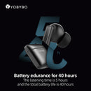 Sugar20™ All metal charging case  40 hours battery life