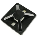 MONTAJES DE SUJETADORES AUTOADHESIVOS WAHSURE CON SUJETADORES CON CREMALLERA DE 6 PULGADAS KIT DE COMBINACIÓN DE BRICOLAJE NEGRO (PAQUETE DE 100+100) CUADRADOS DE 0.75X0.75 PULGADAS PARA EL HOGAR, LA OFICINA