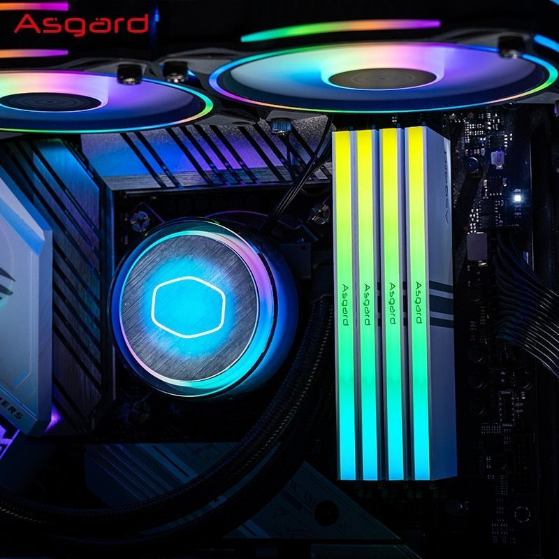 Asgard V1 Black Knight RGB RAM 16 gb PC Memoria RAM Memoria Computadora Escritorio DDR4 PC4 8g 16g 3200mHZ 3600Mhz DIMM RGB