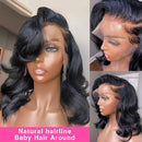 Body Wave 13x6 Lace Frontal Wigs Human Hair Short Bob Wig 13x4 Closure Wig 180 Density For Black Women Brazilian Remy Hair