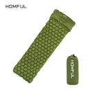 HOMFUL Outdoor Isomatte Camping Pad mit Kissen Luftmatratze Aufblasbares Kissen Schlafmatte Schnelle Füllung Feuchtigkeitsfest