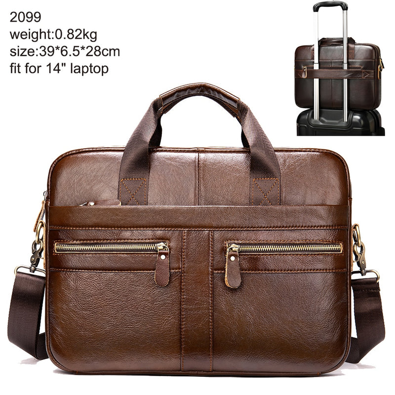 WESTAL Bag men&#39;s Genuine Leather briefcase Male man laptop bag natural Leather for men Messenger bags men&#39;s briefcases 2019