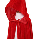 2021 Halloween Costume Unisex Cosplay Death Cape Long Hooded Cloak Wizard Witch Medieval Cape S-XL Black White Red Coffee Blue