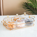 Dried Fruit Salad Plate Snack Dishes Transparent Round Dessert Jar Dish Snacks Grid Food Storage Preserved Tray Box Lid Bowl
