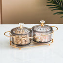 Dried Fruit Salad Plate Snack Dishes Transparent Round Dessert Jar Dish Snacks Grid Food Storage Preserved Tray Box Lid Bowl