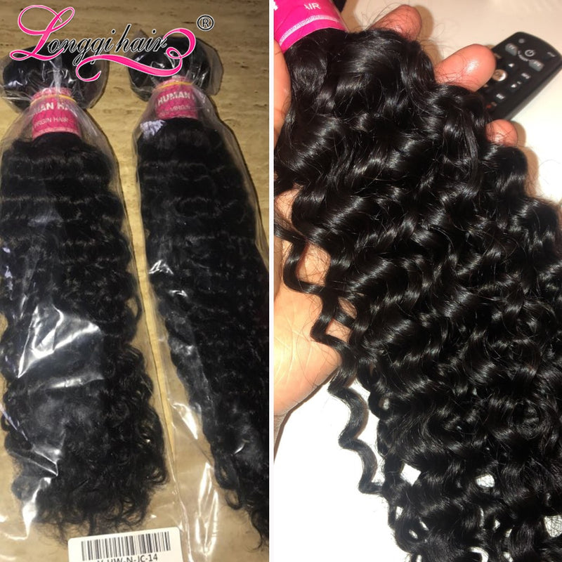 Paquetes de cabello rizado camboyano Longqi Hair 3 4 paquetes Jerry Curl Paquetes de cabello humano Remy Hair Weave Bundles 8 - 26 pulgadas