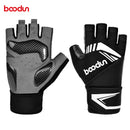Boodun Men Weight Lifting Gloves Half Finger Gym Fitness Gloves with Wrist Wrap Support Crossfit Sport Training Workout Gloves