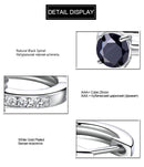 UMCHO Natural Black Spinel  Earrings For Women 100% Real 925 Sterling Silver Earrings Female Engagement Fine Jewelry