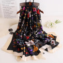 2022 180*90cm Women Scarf Summer Silk Shawl Lady Wrap Soft Female Europe Designer beach bandanna foulard muffler girl pareo