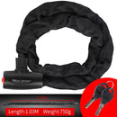 WEST BIKING Bicycle Lock MTB Road Bike Safety Anti-theft Chain Lock With 2 Keys Outdoor Cycling Bicycle Accessories Bike Lock