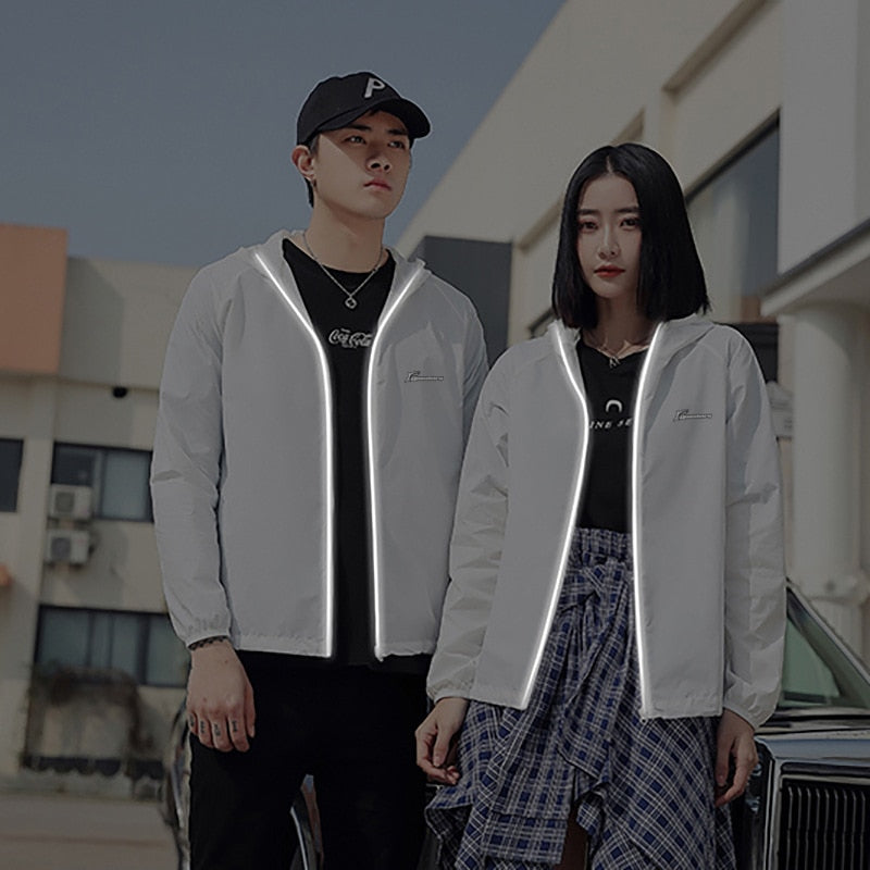 UPF50+ Sonnenschutz Camping Klettern Reise Wanderjacke Männer Frauen Anti-UV Radfahren Windjacke Schnell trocknend Laufender Hautmantel