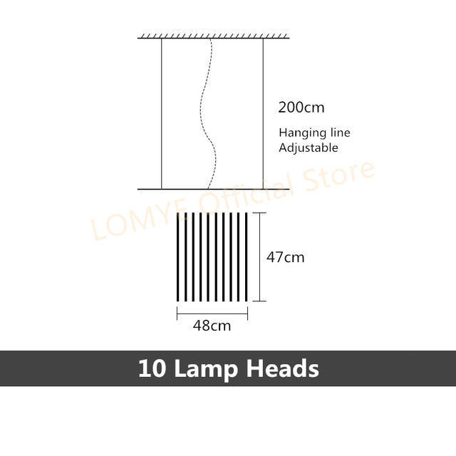 Lámpara de araña LED moderna, iluminación para sala de estar, lámparas colgantes artísticas novedosas, accesorios de oficina, luces colgantes para Bar de comedor nórdico