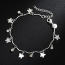 Hot sale silver color bracelet beautiful flowers for women classic high quality fashion jewelry wholesale JSH-lh013