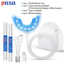 Portable Smart Cold Blue light LED Tooth Whitener Device Oral Whitening Kit 4 USB Ports For Android IOS Teeth Bleaching
