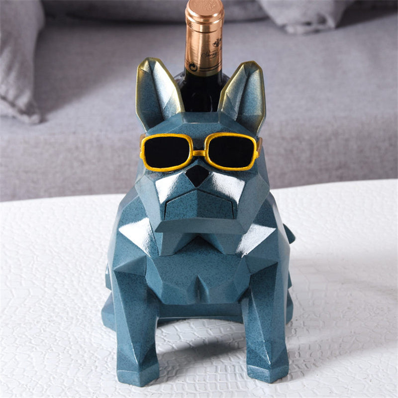 Moderne Schlichtheit Französische Bulldogge Weinregal Weinhalter Dekorationen Heimdekorationen Halter Kreative Heimtextilien Partygeschenk