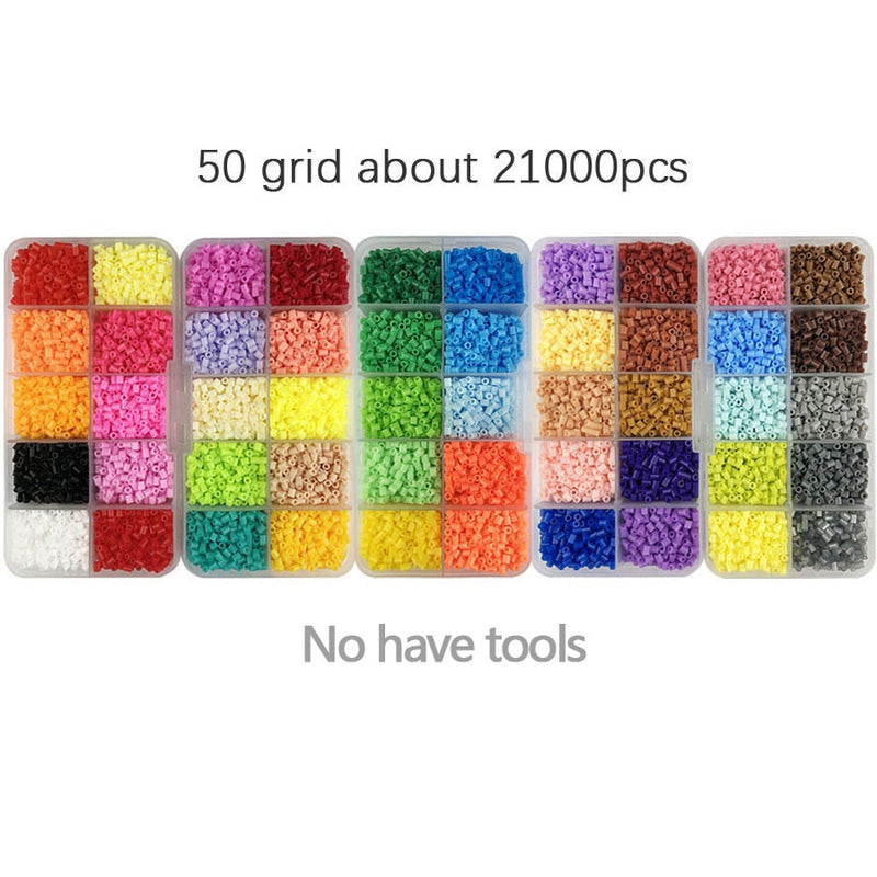 2.6mm Mini Hama Beads 80Colors kits perler PUPUKOU Beads Tool and template Education Toy Fuse Bead Jigsaw Puzzle 3D For Children